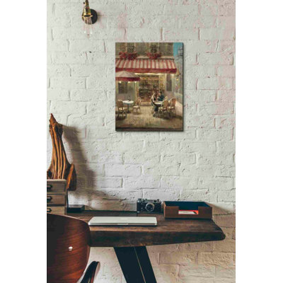«Paris Cafe II Crop» par Danhui Nai, art mural sur toile