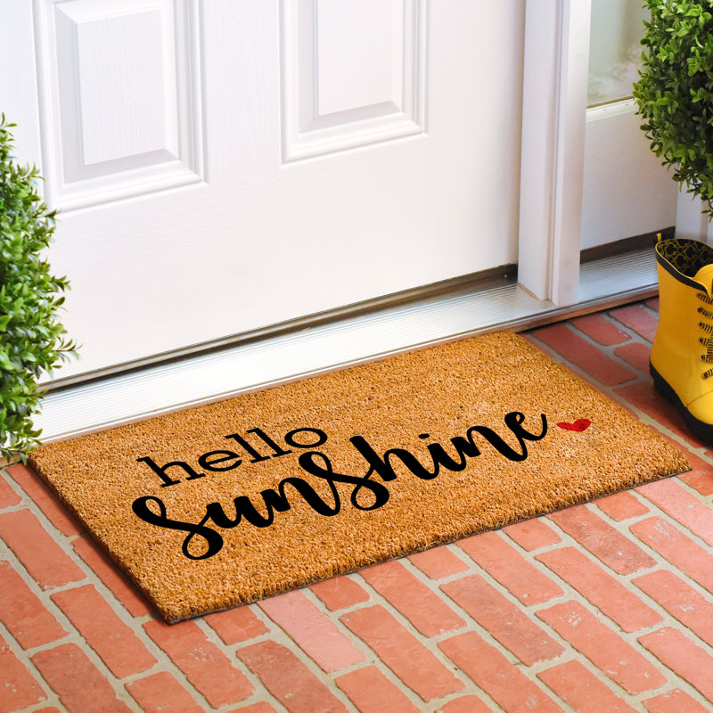 Caralee Non-Slip Outdoor Doormat, 24" W x 36" L