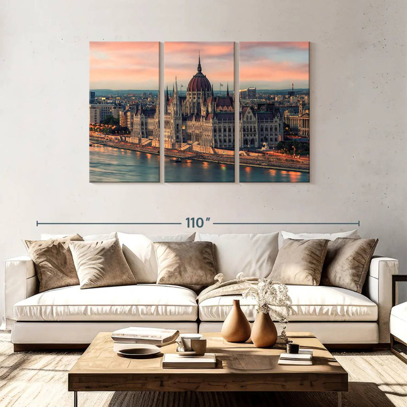Rorry Hungarian Parliament Building In Budapest, 48" H x 74" W