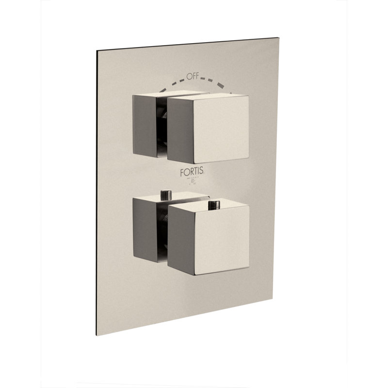 Corsini 1/2-Inch Thermostatic Trim with Diverter and Volume Control, Valve Required, Brushed Nickel
