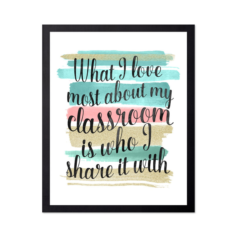 I Love Most About My Classroom, Sans cadre, Affiche, 16"H x 20"W