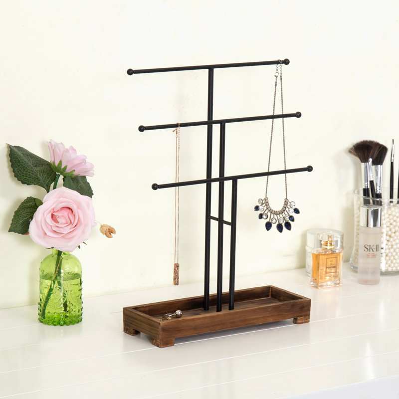 Wood Tray Jewellery Stand