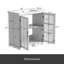 Meuble-lavabo moderne de 30 po avec lavabo en céramique, meuble-lavabo avec verre trempé et poignées mates, équipé d'un grand espace de rangement et d'un cadre en bois d'hévéa-1538969662