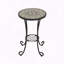 Table d'appoint de patio avec tablette