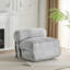 Fauteuil à billes d'intérieur pliable, gris clair