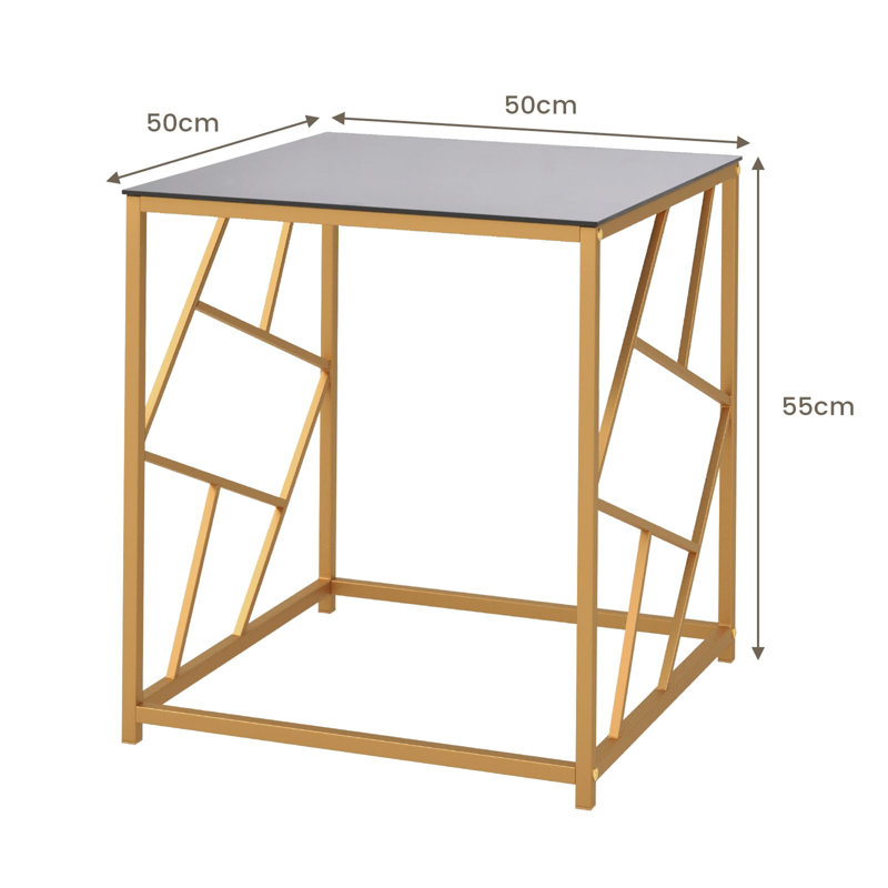Akien Frame End Table, Black