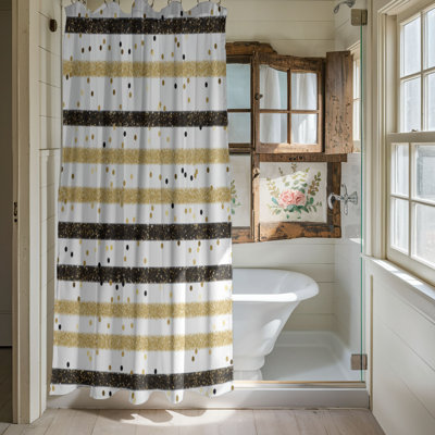 Black Stripes - Premium Shower Curtain