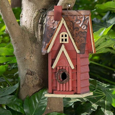Chanden 12'' H x 6.5'' W x 5.5'' D Hanging Birdhouse