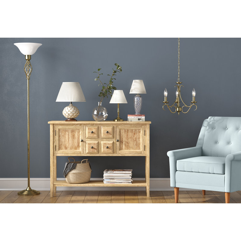 Ridgeview Resin Table Lamp, 45 cm H
