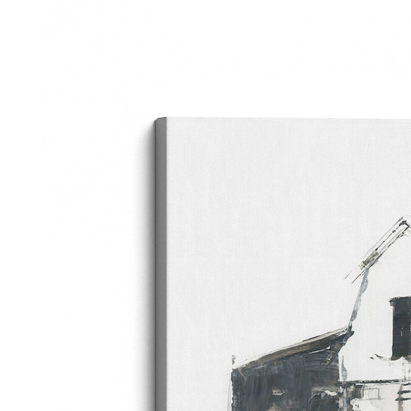 Grayscale Barn Study I by Ethan Harper Canvas Art Print, 18" H x 24" W, Wrapped Canvas, Does Not Apply