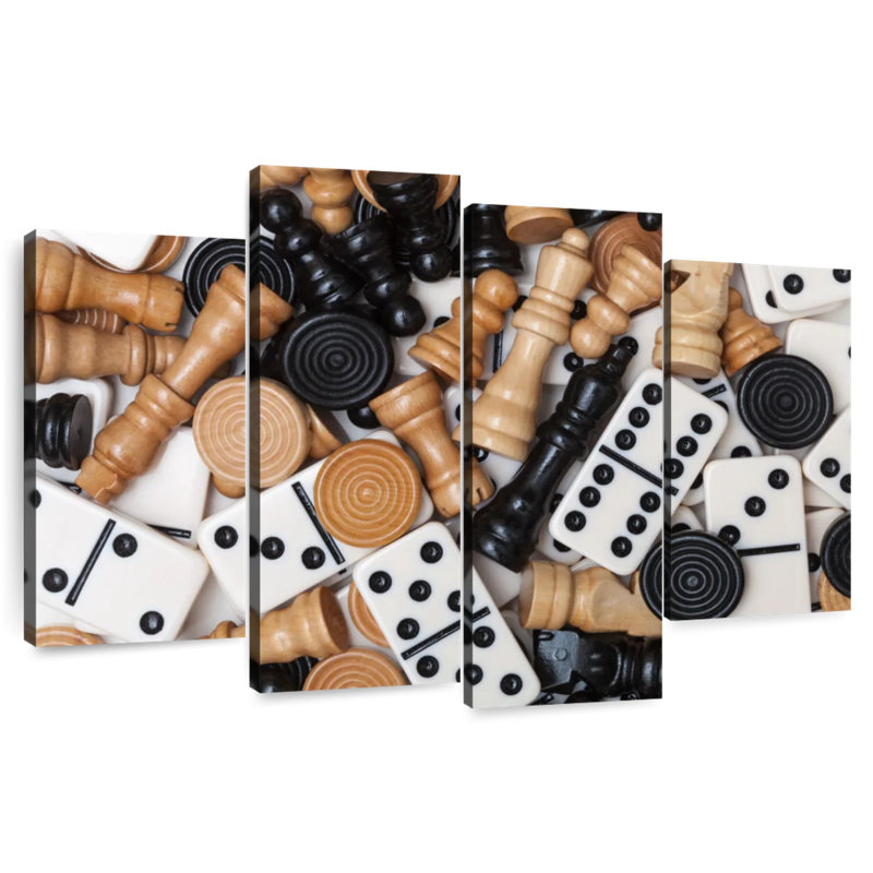 Senne Board Games, 42" H x 68" W