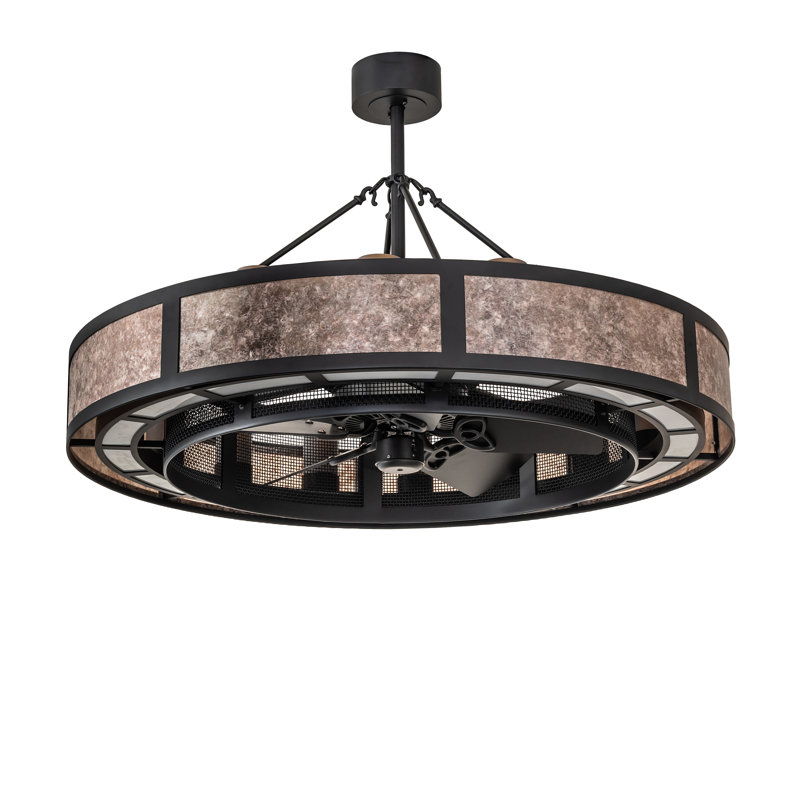 Ceiling Fan, Solar Black, 16, Amber