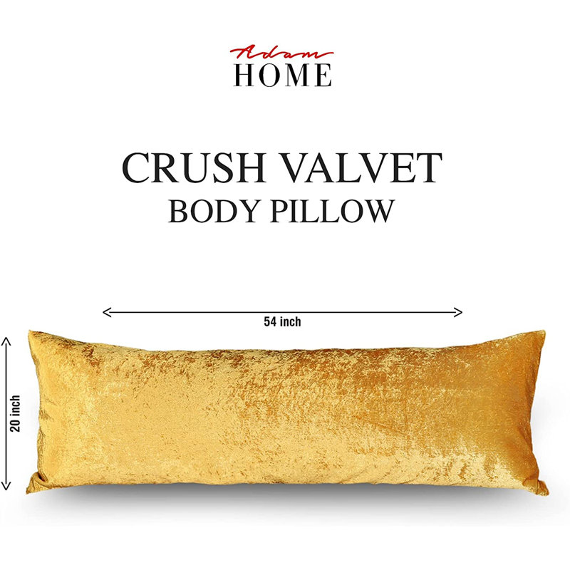 Polyester Medium Support Pillow, Single (50 x 90 cm), Mustard