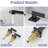 2-handle Bathroom Faucet with Drain Assembly