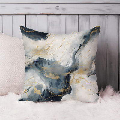 Abstract Marble Geode Agate Pattern  - VIII Modern Throw Pillow Cover