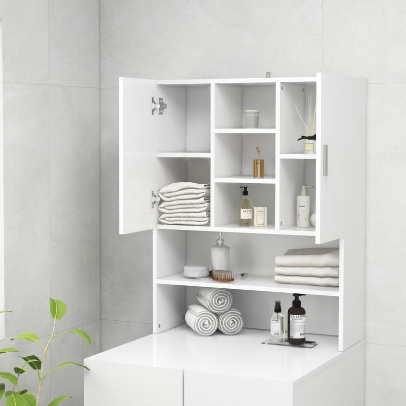 Awan Washing Machine Cabinet 70,5x25,5x90 cm, White