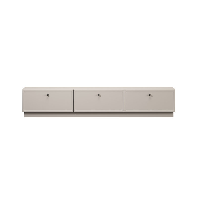 Bagga TV Stand for TVs up to 77", Cream Beige/Matte Black