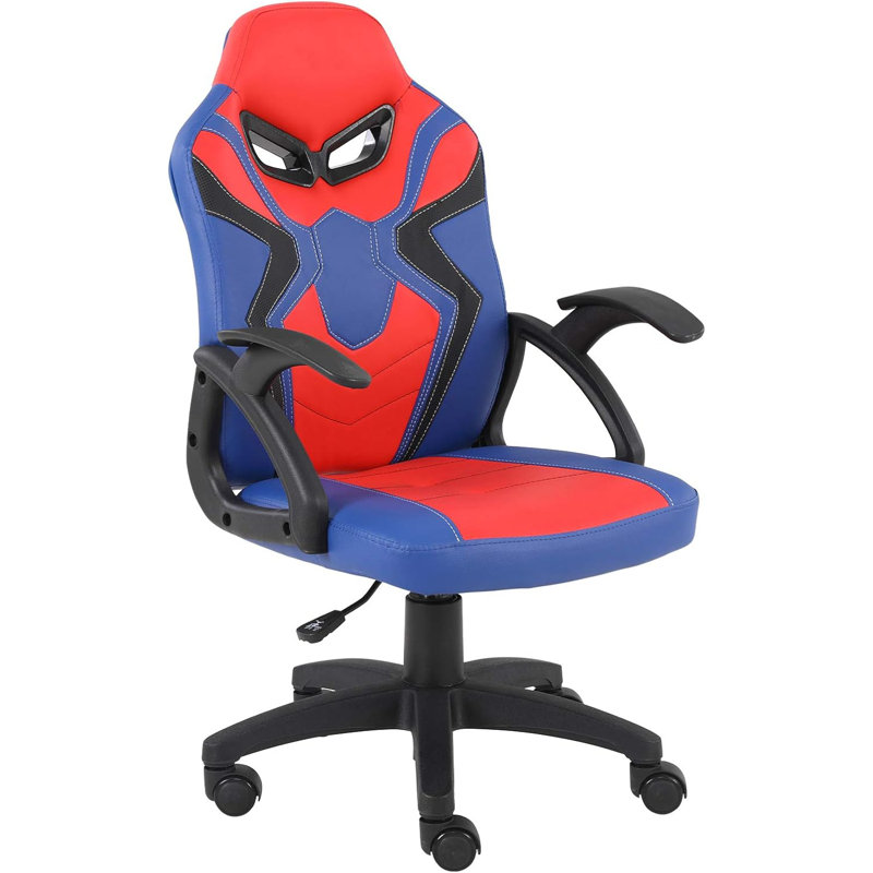 Gaming Chair for Teenagers Juniors, High Back Ergonomic Swivel Racing Computer Chair, Height Adjustable Students Computer Chair, Blue