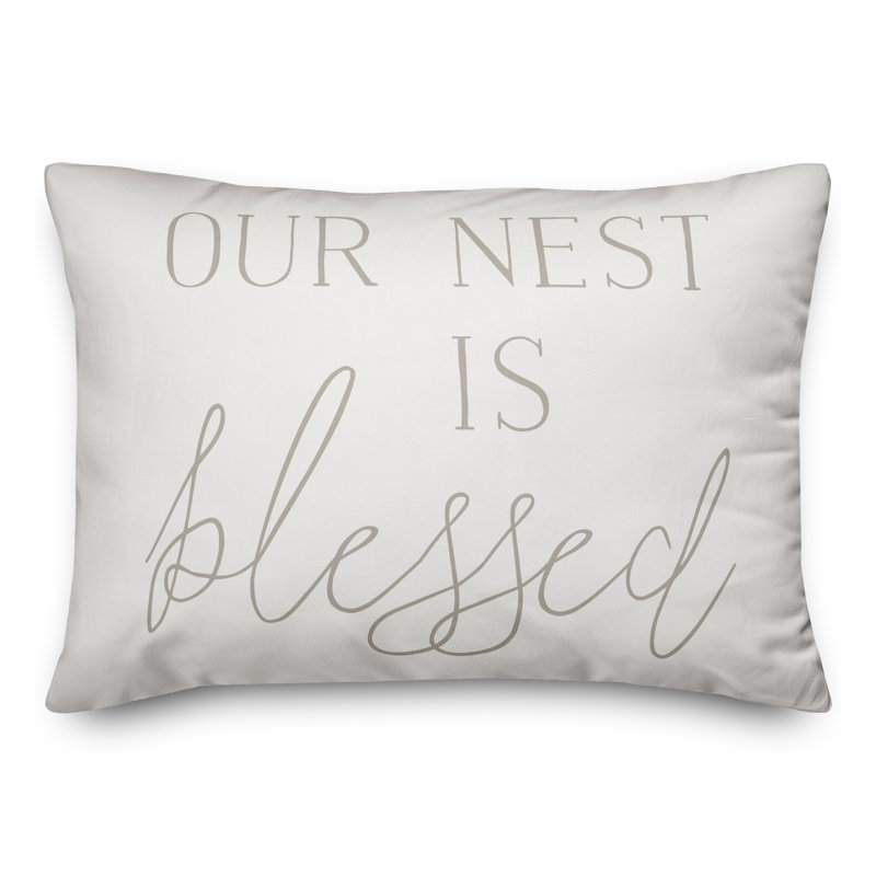 Outdoor Reversible Throw Pillow, White