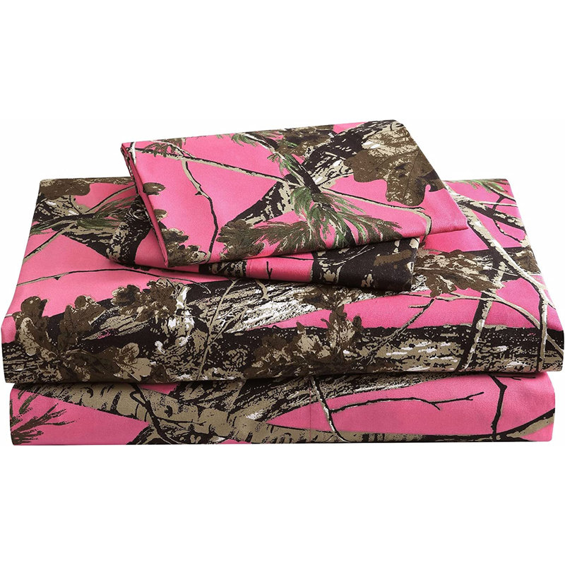 Microfiber Camouflage Sheet Set, Queen