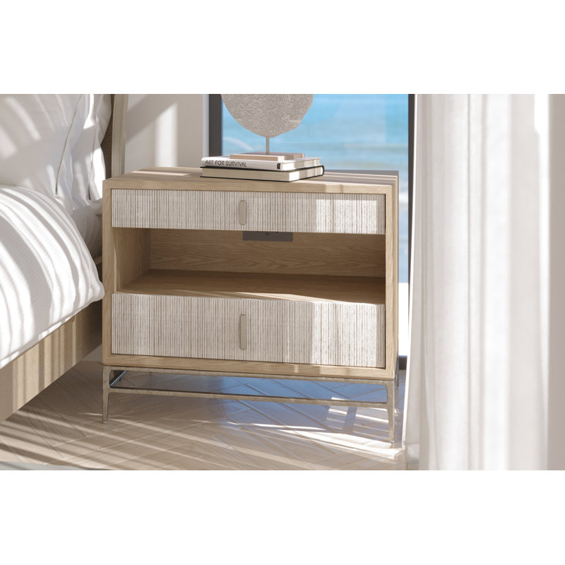 Table de chevet en bois massif Clapotis