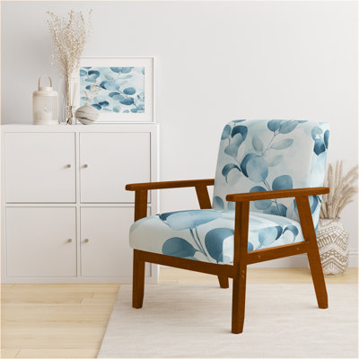 Chaise rembourrée Eucalyptus - Cool Blue Botanical Wash I
