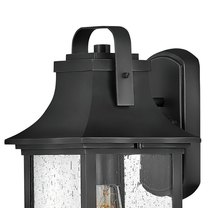 Grant Outdoor Wall Lantern, 19" H x 8.5" W x 9.5" D, Bronze