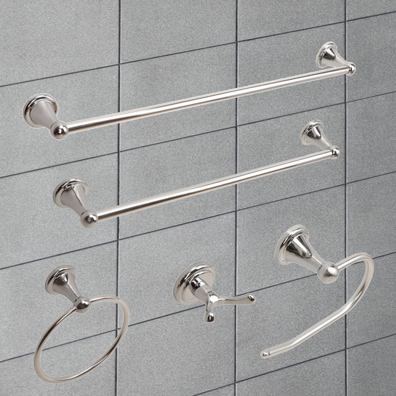 5 - Piece Bathroom Hardware Set, Chrome