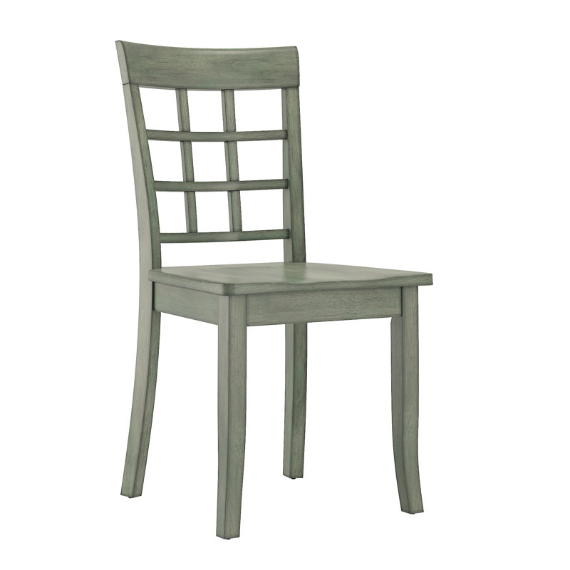 Alexa-Mae 17.32'' H Solid Wood Side Chair, Antique Sage