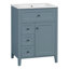 Meuble-lavabo de 61 cm (24 po) avec lavabo, 3 tiroirs et armoire à étagères réglables, gris-bleu-1399309725