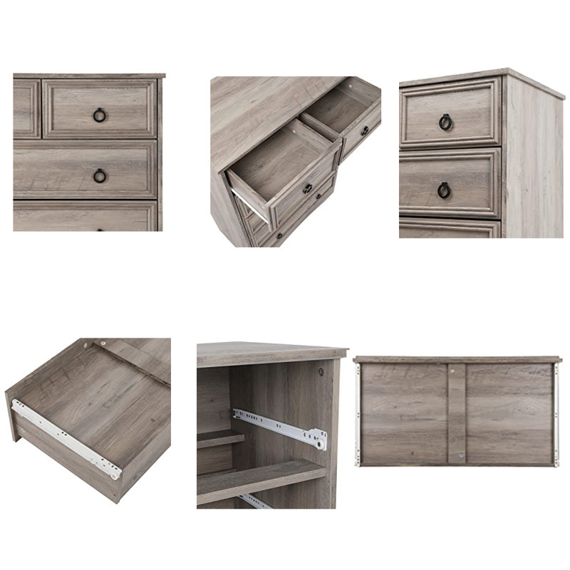 Casimira 6 Drawer Chest, Gray