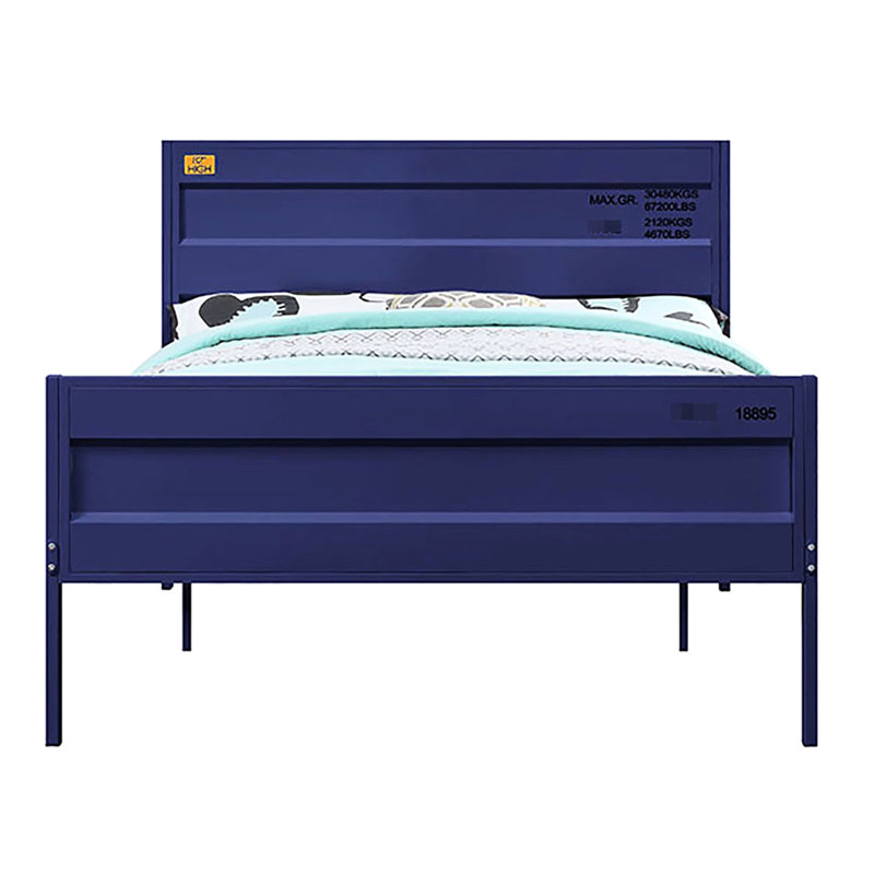 Lit plateforme, Full / Double, Bleu