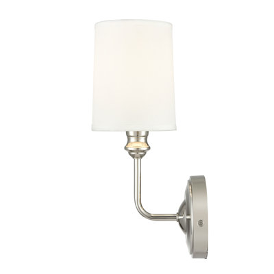 Tywonda 1-Light Wall Sconce Polished Nickel
