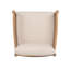 Chaise longue de patio en bois d'acacia avec coussins amovibles Adria-1471015317