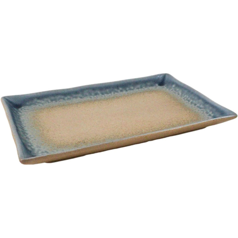 Ensemble de 5 assiettes à sushi rectangulaires de la collection Ao Nagashi de Blue River L 7,75 po