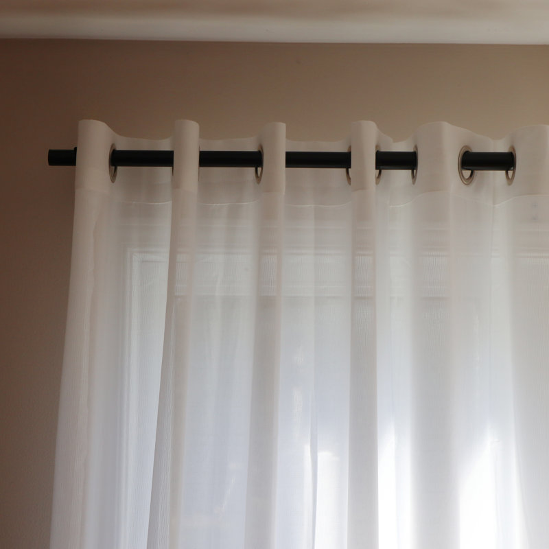Rideau en polyester, Blanc