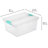 Sterilite Plastic Stackable Storage Bin w/Clear Latch Lid-99476636-99476633