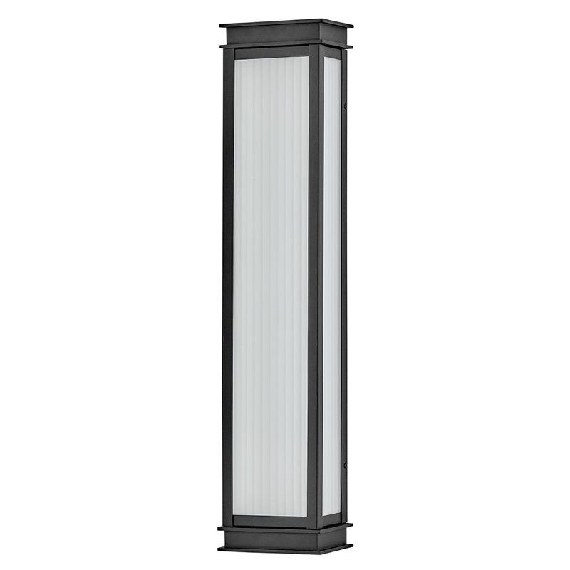 Hinkley Rockwell Large Wall Mount Lantern, 28" H x 6" W x 4.25" D, 32 W