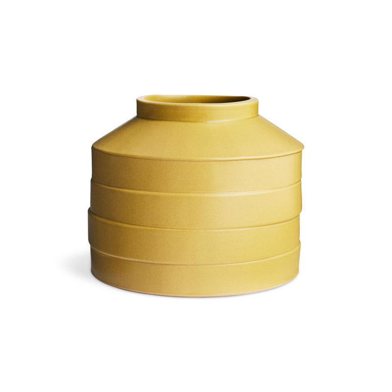 Vase de table Wonk Shape 2, Ocre