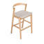 Tabouret en bois d'hévéa, ensemble de 2