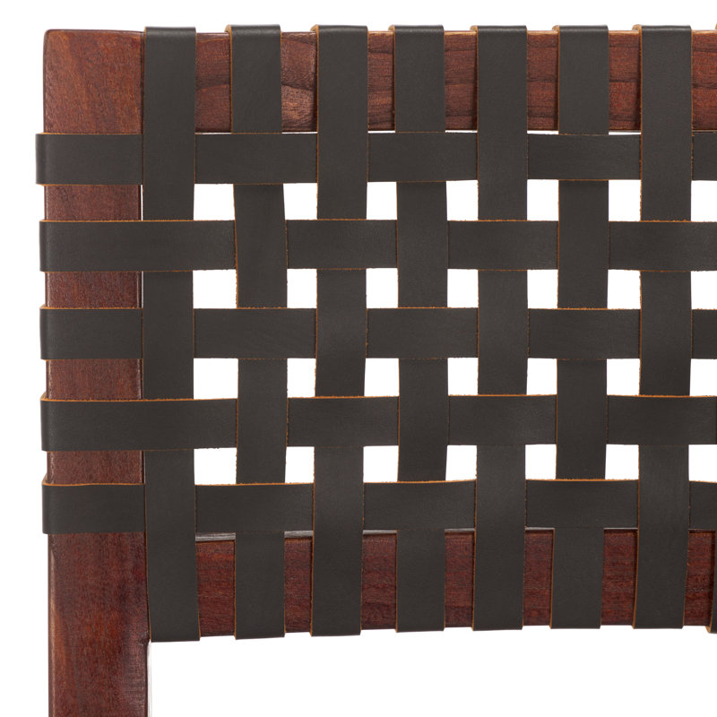 Leather Counter Stool, Brown/Brown