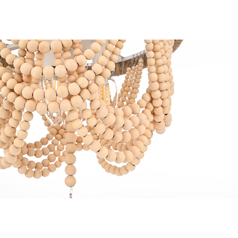 Hudson 12 inch Beaded Flush mount in Beige