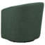 Chaise d'appoint pivotante rembourrée en tissu Mossbrook - vert-2070049787