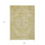 Tapis intérieur lavable oriental beige doré et beige 9 pi x 12 pi