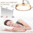 Aadvik 42" Gold Modern Ceiling Fan with Lights and Remote, Quiet and Reversible Motor, Retractable Fandelier-5121140-5121142