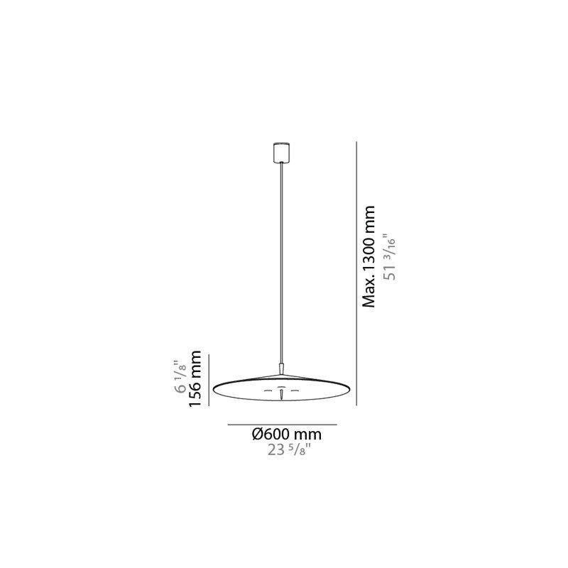 Pla Suspension Pendant, Textured White Lacquer, 118.81" H x 23.63" W x 23.63" D