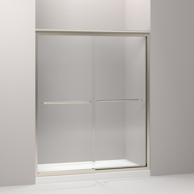 Fluence 59.63" x 70.31" Bypass Shower Door with CleanCoat Technology