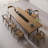 Tan Rectangular Solid Wood Butterfly Leaf Dining Table-1506167643