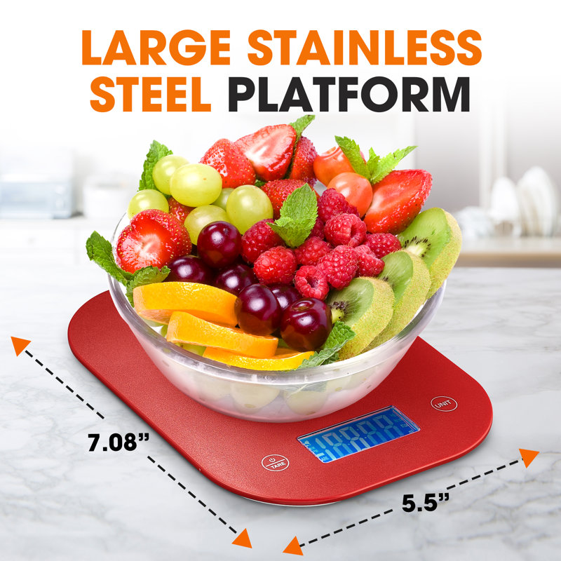 Cheer Collection Digital Scale, Red