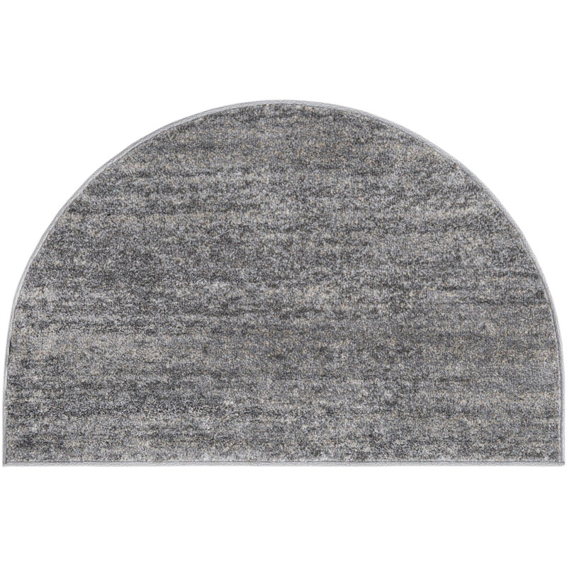 Desdemona Abstract Indoor Rug, Half Cirle 2'7" x 4'1"